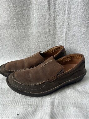 Roxy Men's Brown Slip-On Moccasin Loafers